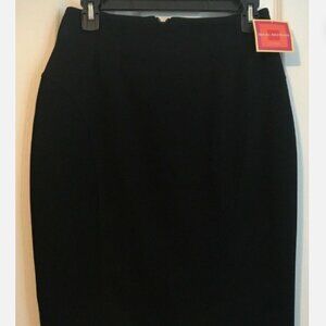 Isaac Mizrahi Elegant Black Pencil Skirt